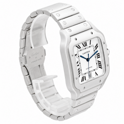 Cartier Santos Large Size WSSA0018 White Dial Watch